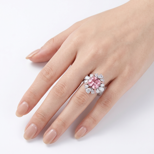 Pink Claw Diamond ring