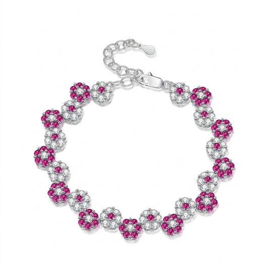 Magenta Daisy bracelet